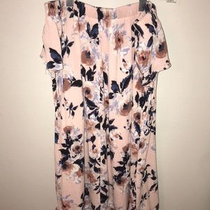 Blush pink floral dress